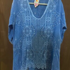 JOHNNY WAS TUNIC TOP